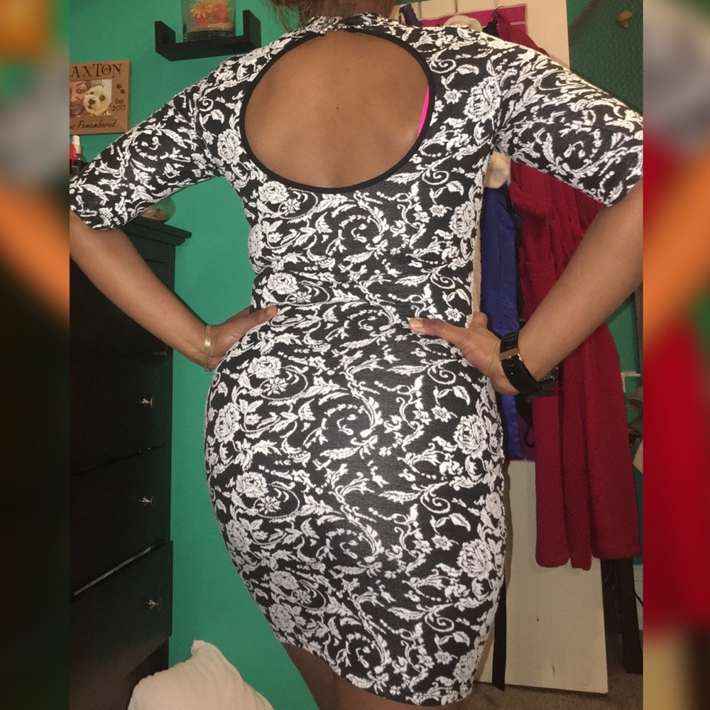 Midi Bodycon Floral Dress